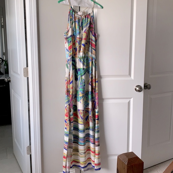 Amanda Uprichard Silk Butterfly Maxi 